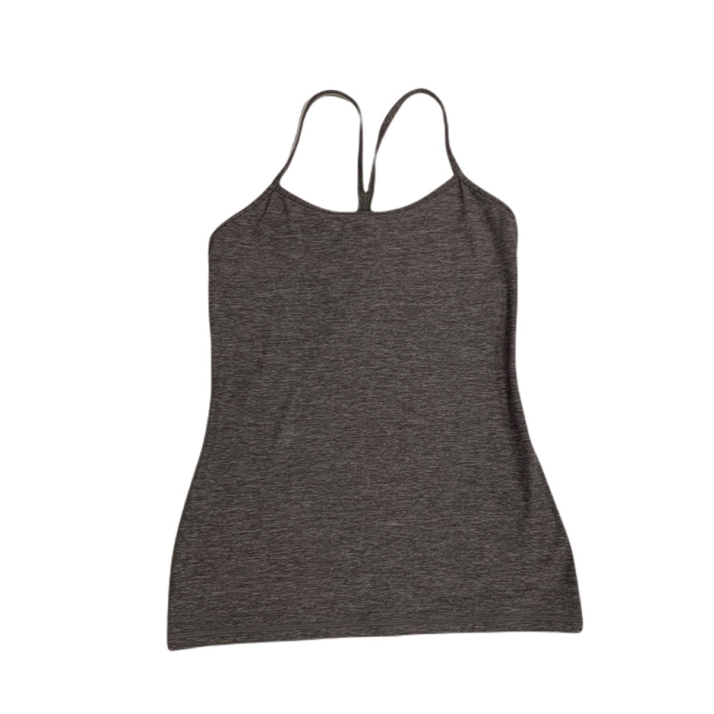 Gray Lulu tank Size Small w sports bra